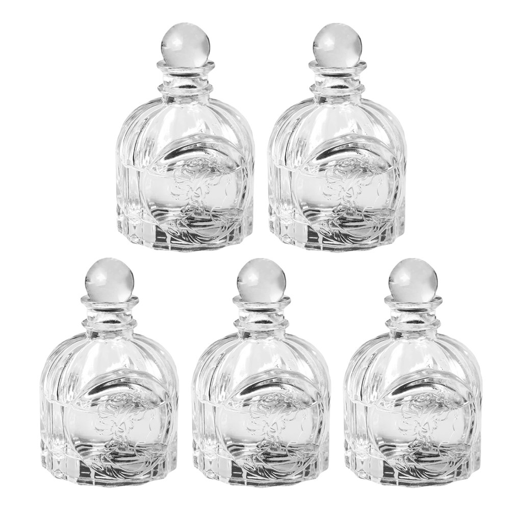 Home Fragrance Diffusers - 5Sets Fragrance Bottles Transparent French Style