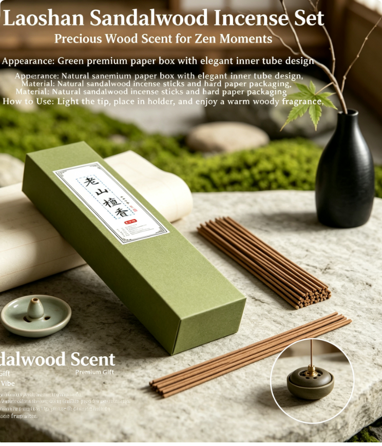 Home Fragrance Aroma Set - Premium Natural Wood Incense Gift Set