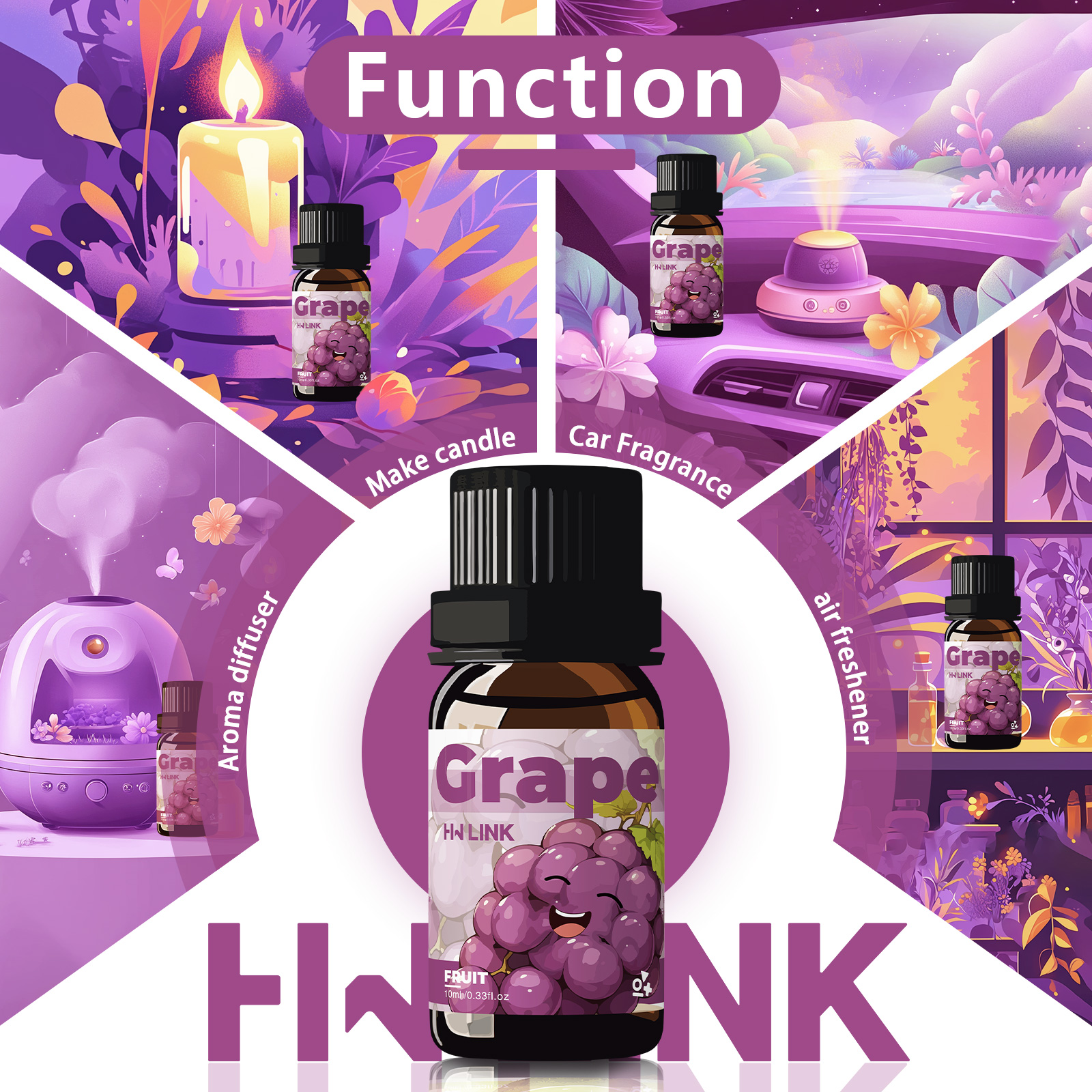Grape Essential Oil 10ml  Grap - đánh giá và giá Home Fragrance