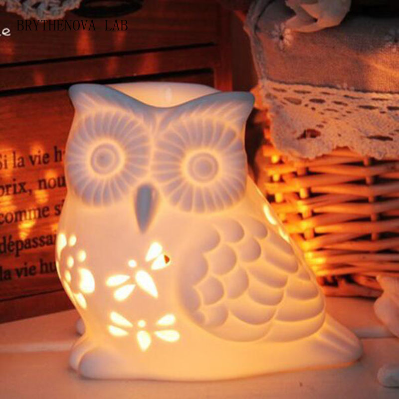 Porcelain Hollow Owl Aromather - đánh giá và giá Home Fragrance Oils For Oil Burners