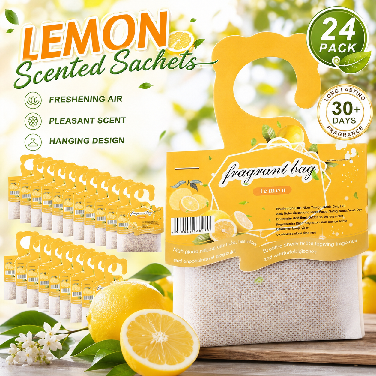 Hanging Lemon Scented Sachets, - đánh giá và giá Home Fragrance H&M