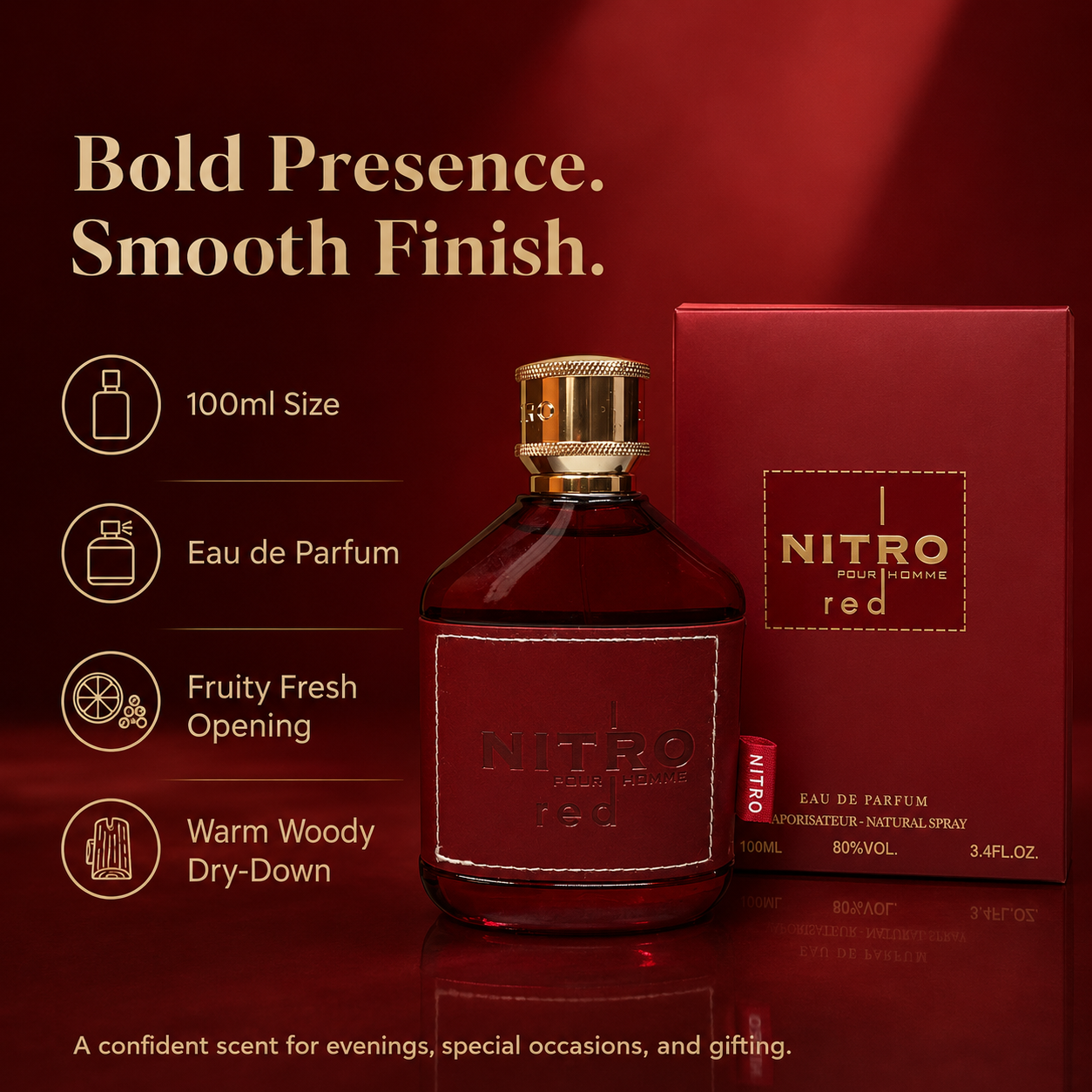 DUMONT Nitro Red Men Perfume 1 - đánh giá và giá Home Fragrance Red Wine