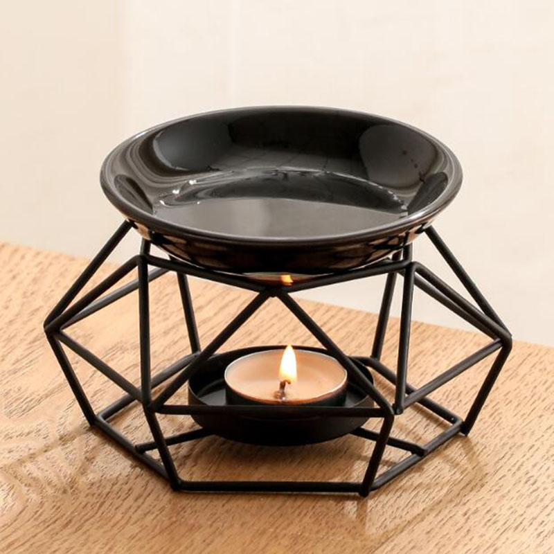 Ceramic Bowl Iron Rack Black C - đánh giá và giá Home Fragrance Oils For Oil Burners