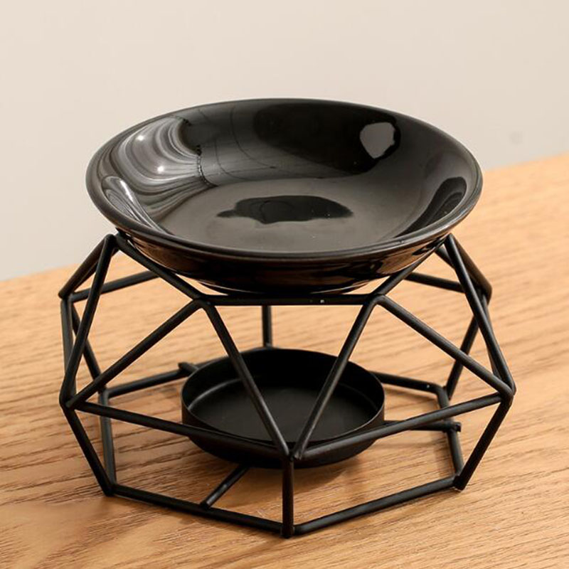 Ceramic Bowl Iron Rack Black C - đánh giá và giá Home Fragrance Oils For Oil Burners
