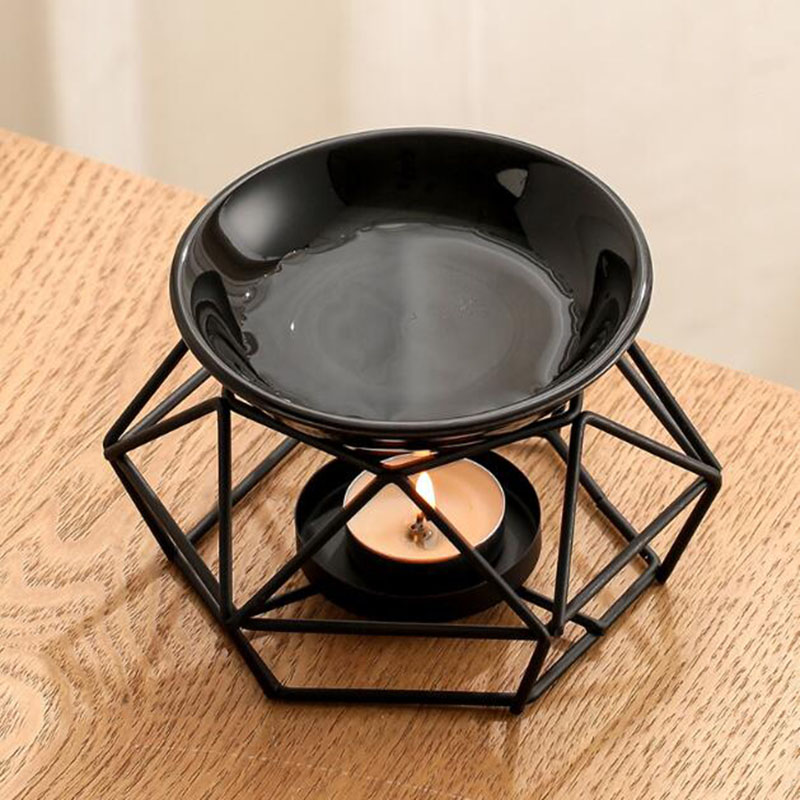 Ceramic Bowl Iron Rack Black C - đánh giá và giá Home Fragrance Oils For Oil Burners