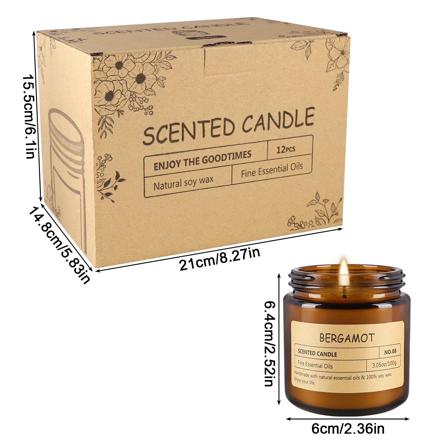 12 sachet scented candles with - đánh giá và giá Home Fragrance
