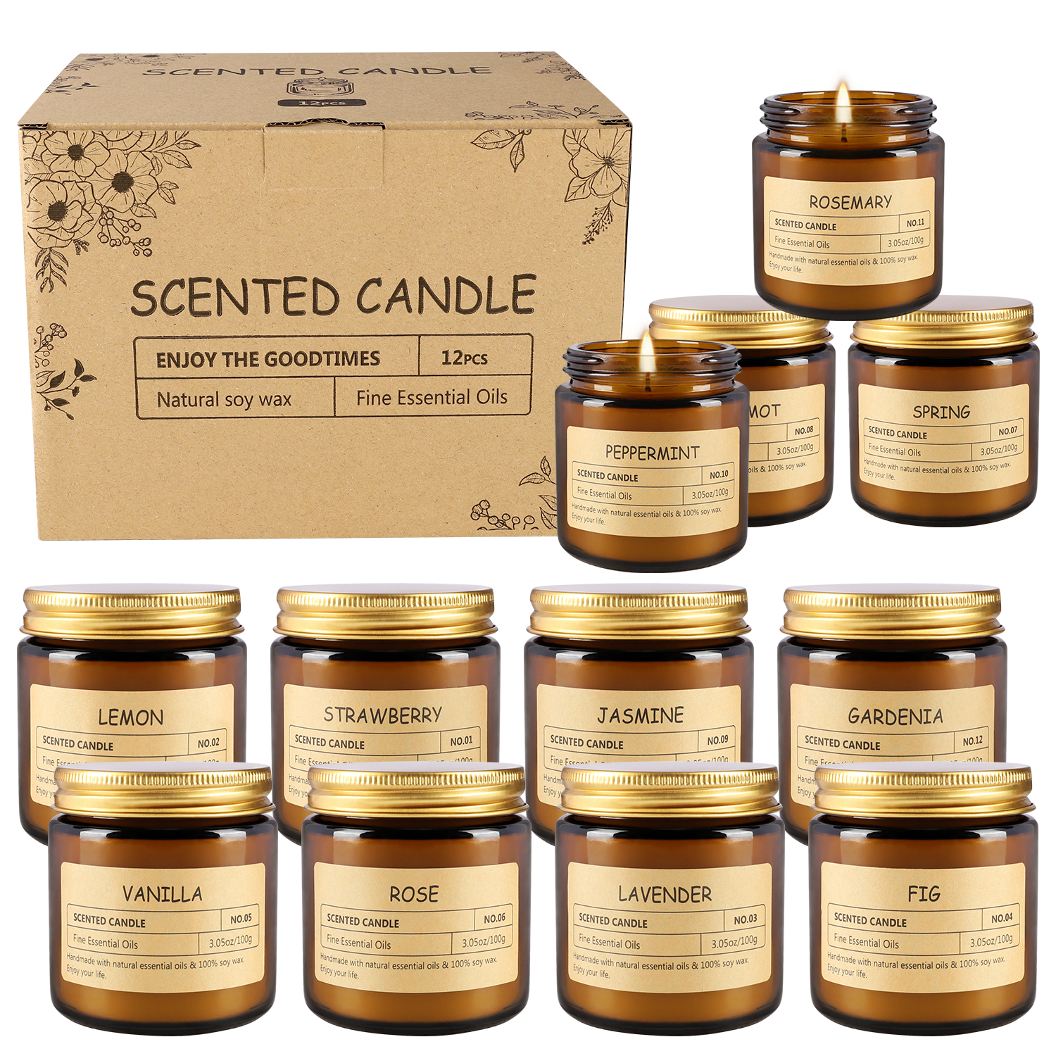 12 sachet scented candles with - đánh giá và giá Home Fragrance