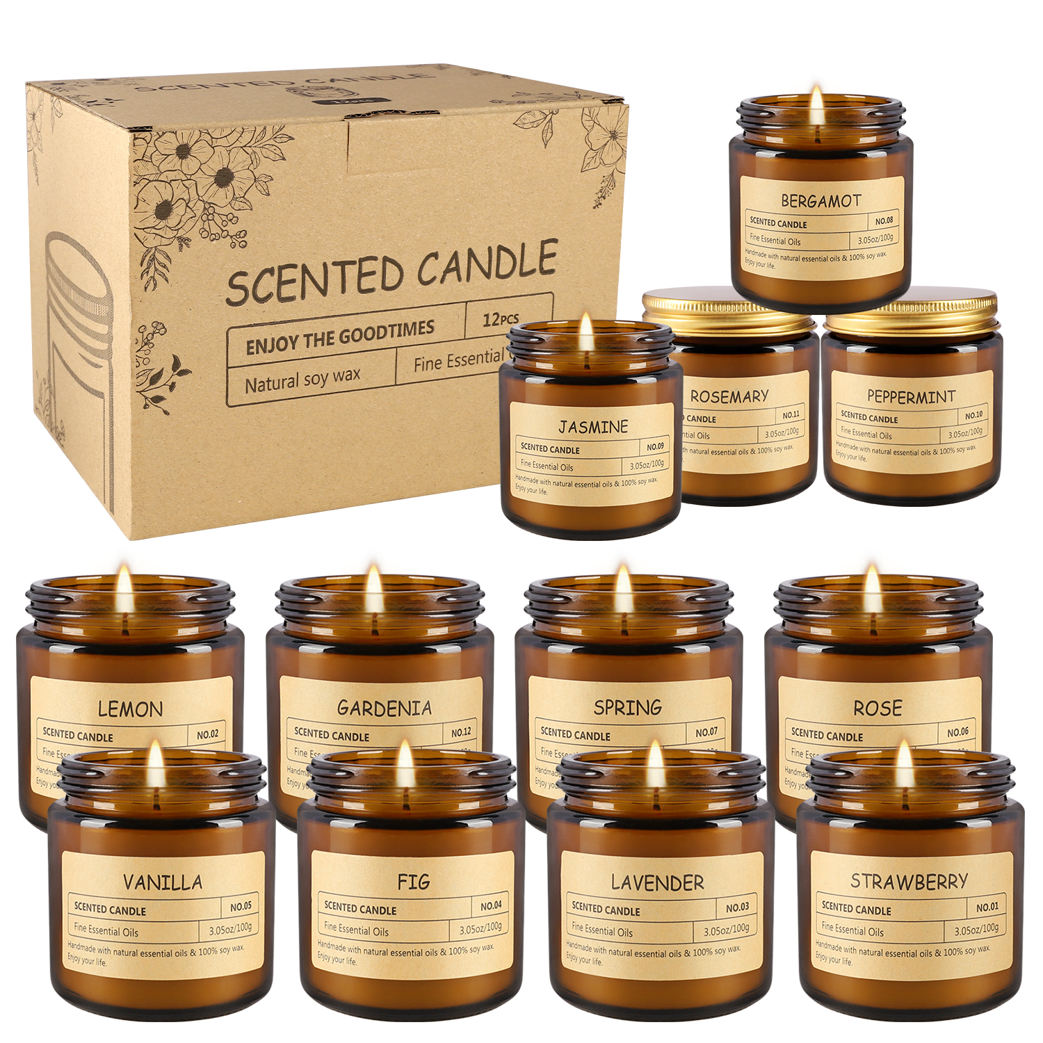 12 sachet scented candles with - đánh giá và giá Home Fragrance
